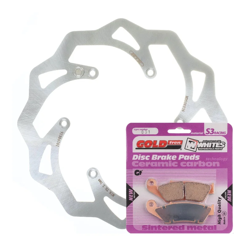 bicycle group kit-BRAKE DISC & PAD FRONT KIT - KTM 350 EXC-F 11-19 - WAVE