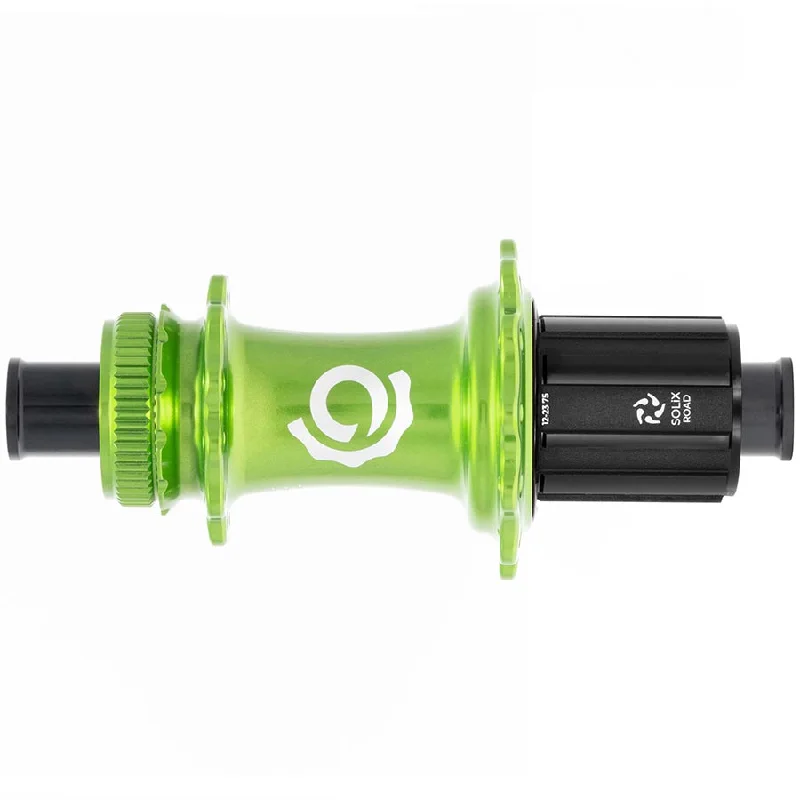 bicycle saddle contour-Industry Nine Solix G Classic Rear HG11 Disc Hub Rear 24H 12mm TA 142mm Shimano HG 11 Lime