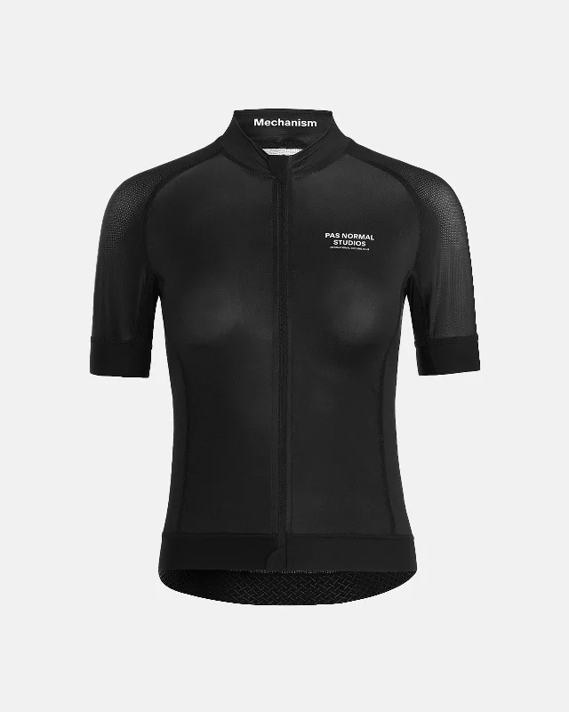 bicycle chain pitch-Women's Mechanism Jersey - Black