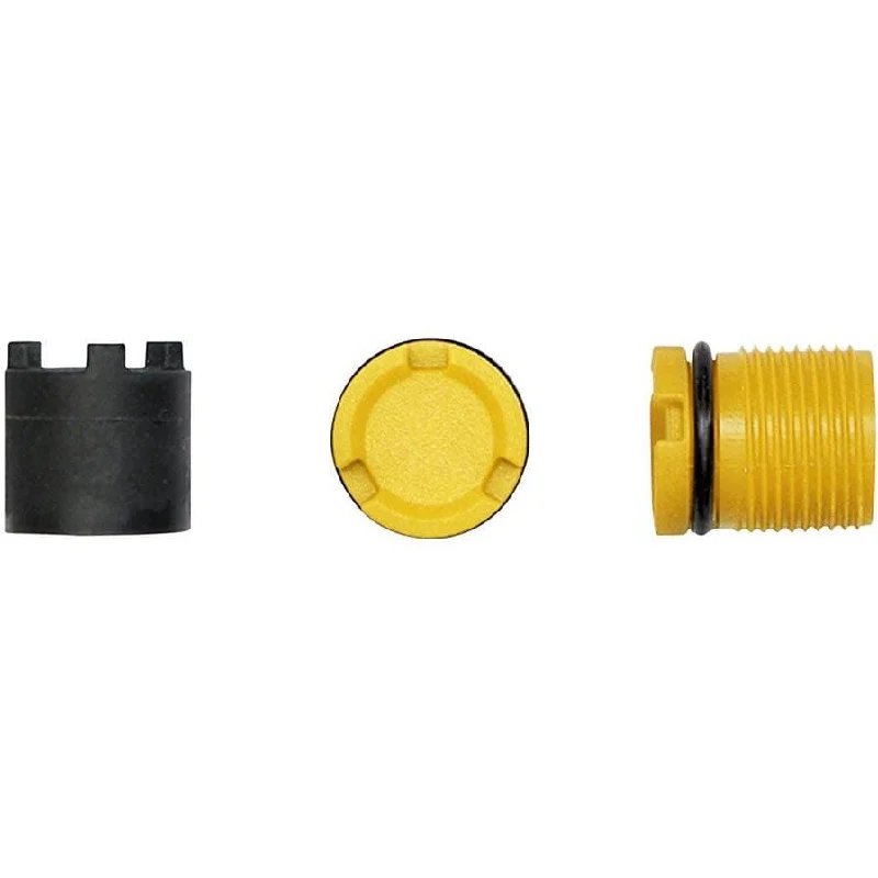 bicycle tire sidewall-Spindle Plugs and Tool Kit - 2 Plugs 4 NM Yellow Fits X-Track