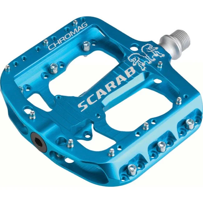 bicycle carbon kit-Chromag Scarab Platform Pedals - Blue