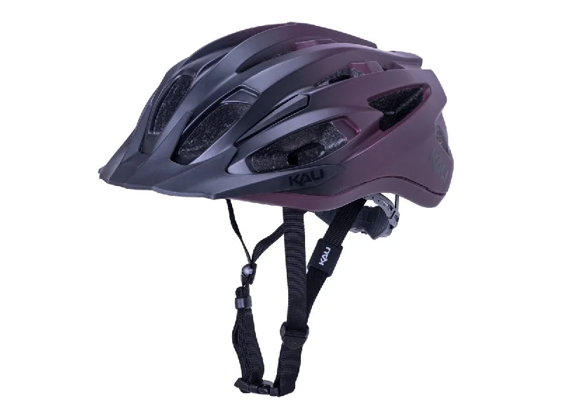 bicycle downhill kit-Kali Alchemy Fade MTB Helmet - Matt Black-Burgandy