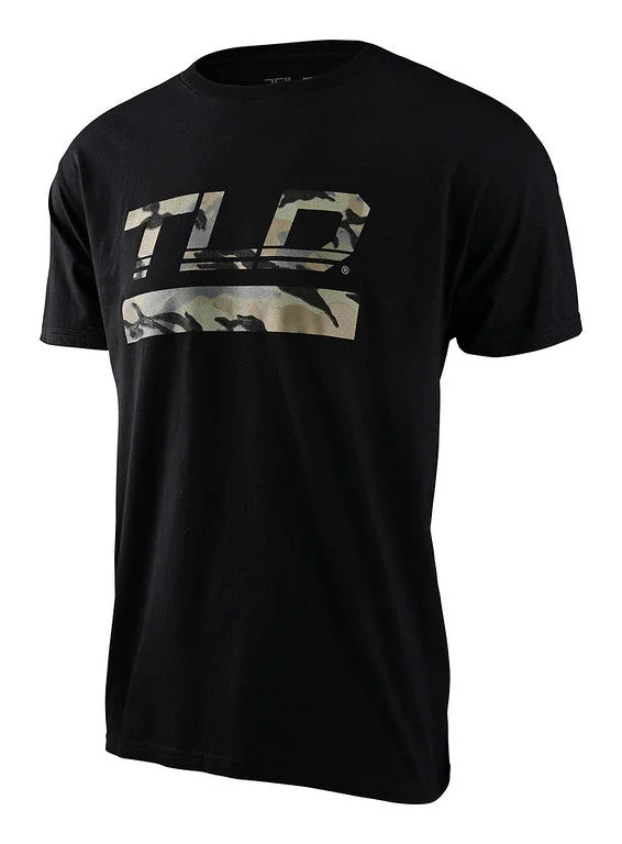 bicycle shoe toe-Troy Lee Designs Speed Logo Short Sleeve Tee - Black