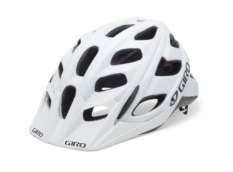 bicycle stationary kit-Giro Hex MTB Helmet - Matt White Lines