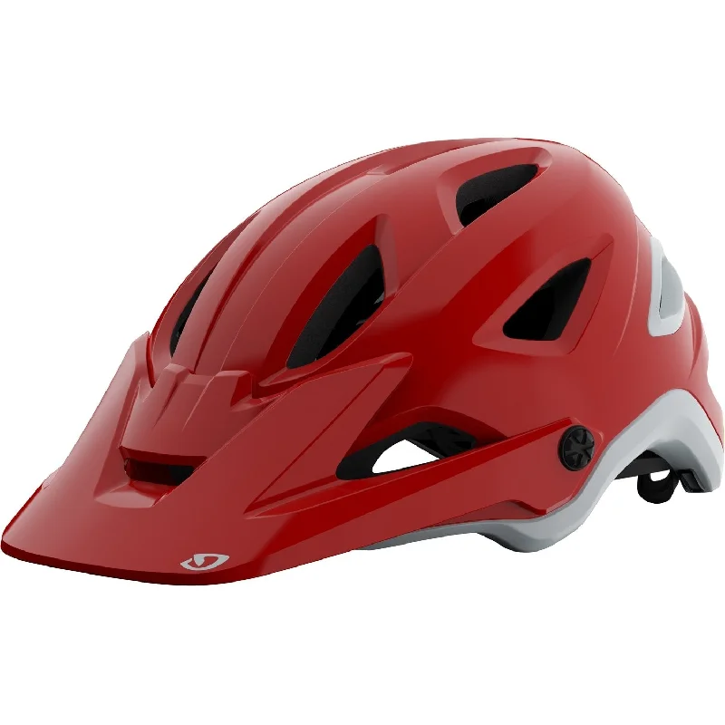 bicycle seatpost collar-Giro Montaro MIPS MTB Helmet - Matt Trim Red