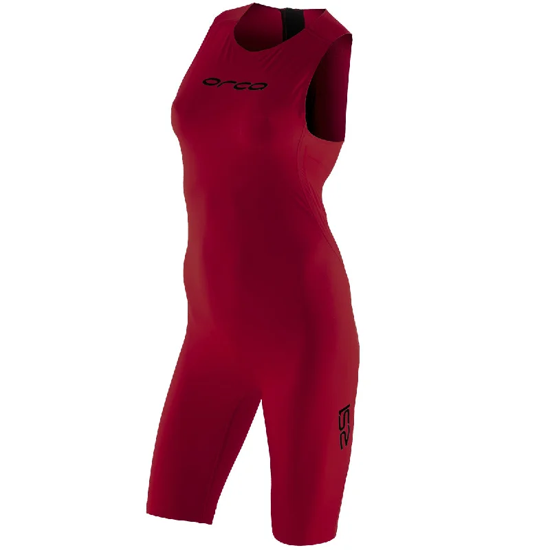 bicycle endurance kit-Body donna Orca RS1 Swimskin - Rosso