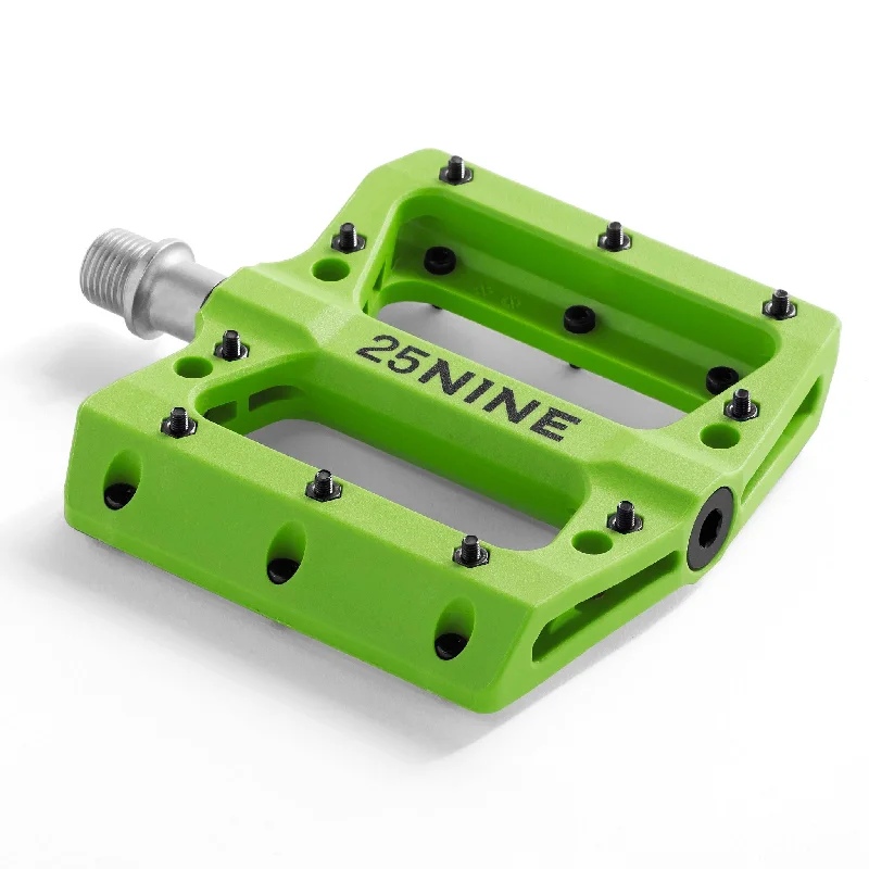 bicycle valve ring-Bushido Platform Pedals- Green