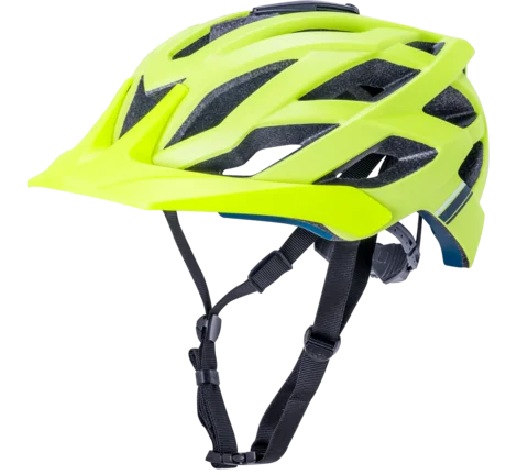 bicycle insurance kit-Kali Lunati Sync MTB Helmet - Matt Fluro Yellow