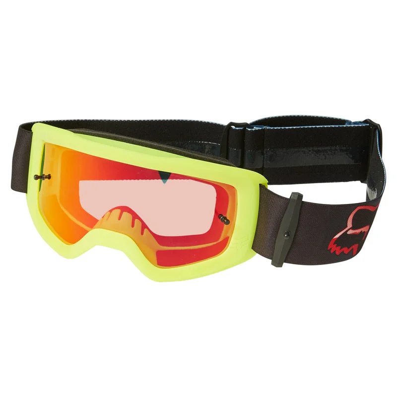 bicycle lever blade-Fox Racing Main Venz Goggle - Spark - Youth - Flo Red