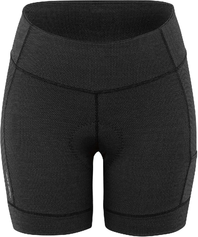 bicycle charger kit-Louis Garneau Fit Sensor Texture 5.5 Cycling Short - Womens - Black - 2022