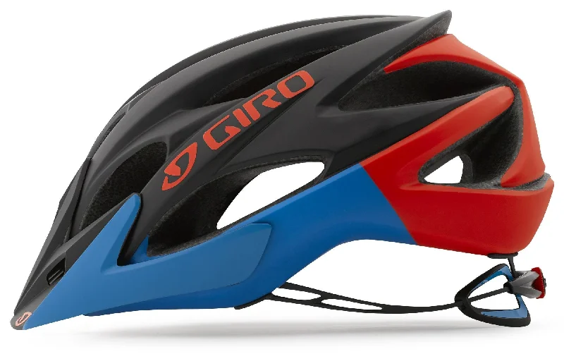 bicycle brake kit-Giro XAR MTB Helmet - Matt Black-Red-Blue