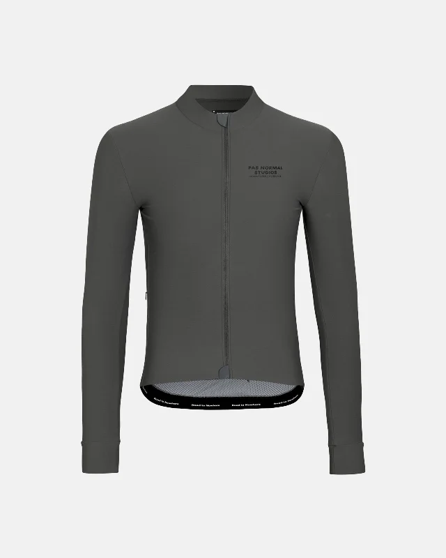 bicycle saddle shell-Mechanism Long Sleeve Jersey - Dark Grey