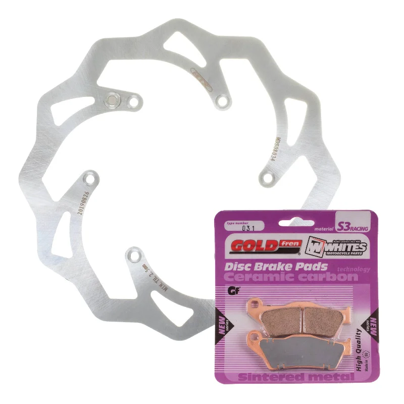 bicycle assembly kit-BRAKE DISC & PAD FRONT KIT - KTM 300 EXC 04-17 - WAVE