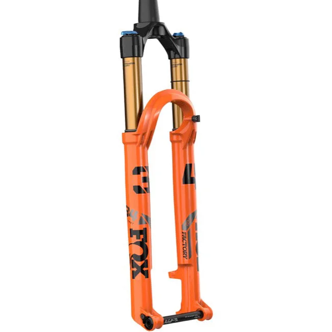 bicycle tour kit-FOX 34 Step-Cast Factory Suspension Fork - 29" 120 mm 15 x 110 mm Kabolt 44mm Offset GRIP SL Damper 3-Position Shiny Orange