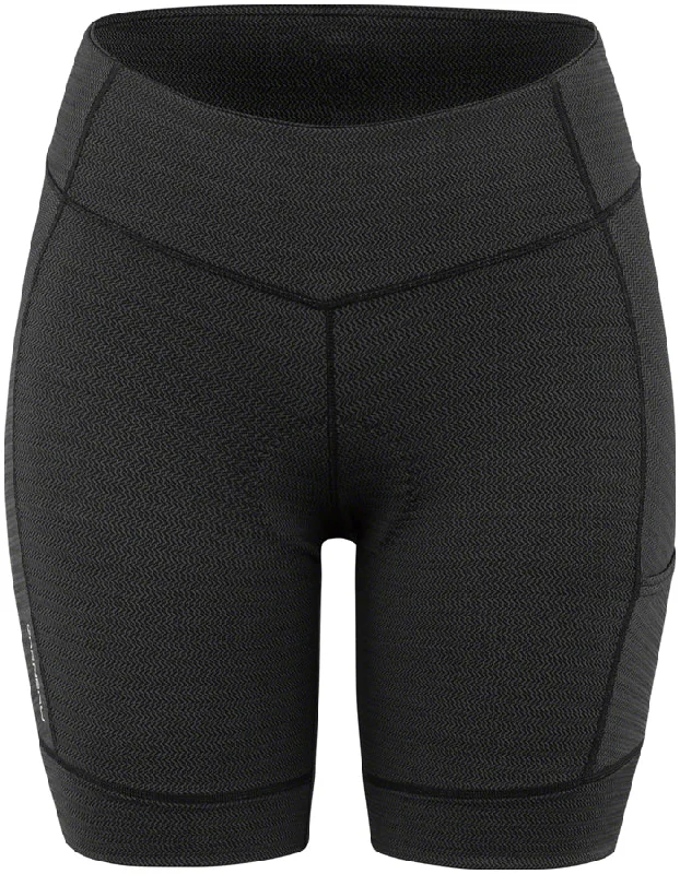 bicycle mountain kit-Louis Garneau Fit Sensor Texture 7.5 Cycling Short - Womens - Black - 2022