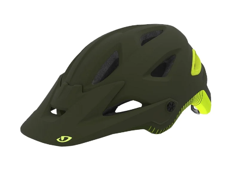 bicycle gear spacer-Giro Montaro MIPS MTB Helmet - Matt Olive-Citron - 2019