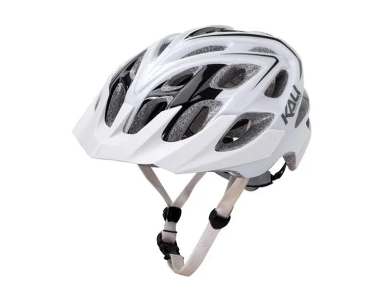 bicycle track kit-Kali Chakra Plus Sonic MTB Helmet - White-Black