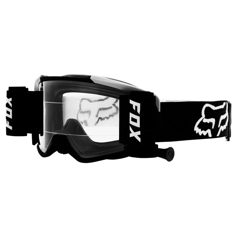 bicycle cleat angle-Fox Racing VUE Stray Roll Off Goggle - Black