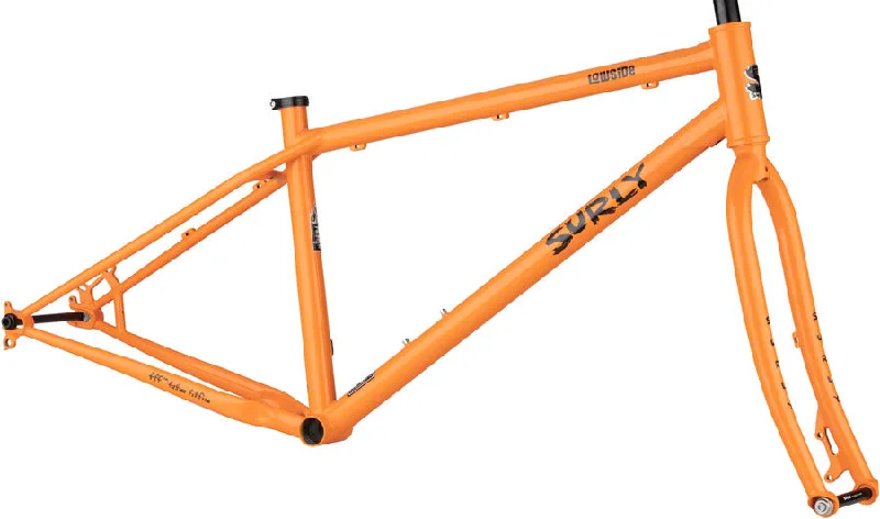 bicycle assembly kit-Lowside Frameset - Dream Tangerine