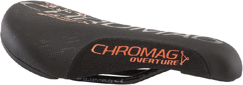 bicycle mountain kit-Chromag Overture Saddle 243 x 136mm Unisex 279g Black/Orange