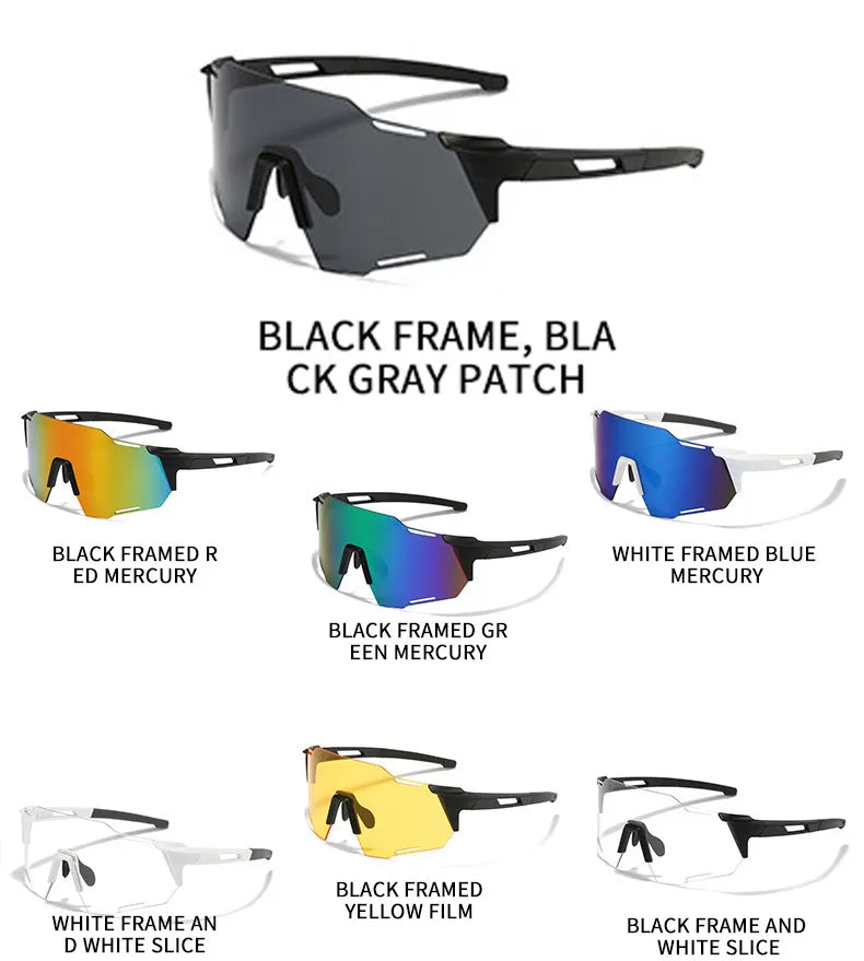 bicycle wrist kit-ESLNF Cycling Glasses Sunglasses Sport Polarized Lens Men Women Outdoor Bike Glasses Bicycle Windproof Eyewear Goggles 7 Colors