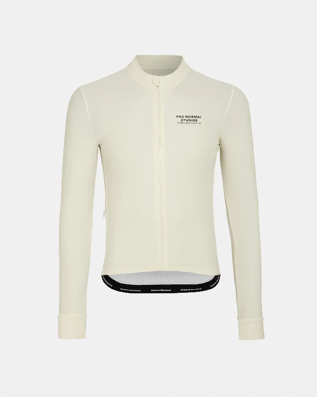 bicycle cleat base-Mechanism Long Sleeve Jersey - Off-White