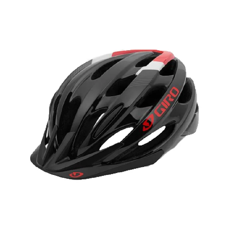 bicycle tire bead-Giro Revel MTB Helmet - Black-Bright Red