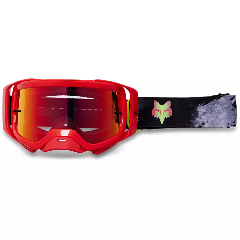 bicycle cleat bolt-Fox Racing Airspace Dkay Goggle - Spark - Fluorescent Red