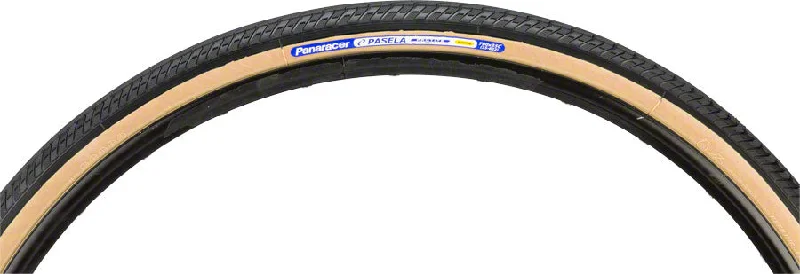 bicycle downhill wheel-Panaracer Pasela ProTite Tire - 700 x 23 Clincher Folding Black/Tan 60tpi