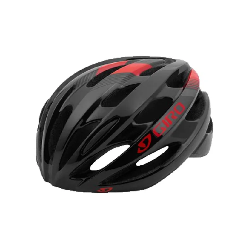 bicycle valve head-Giro Trinity MTB Helmet - Black-Bright Red