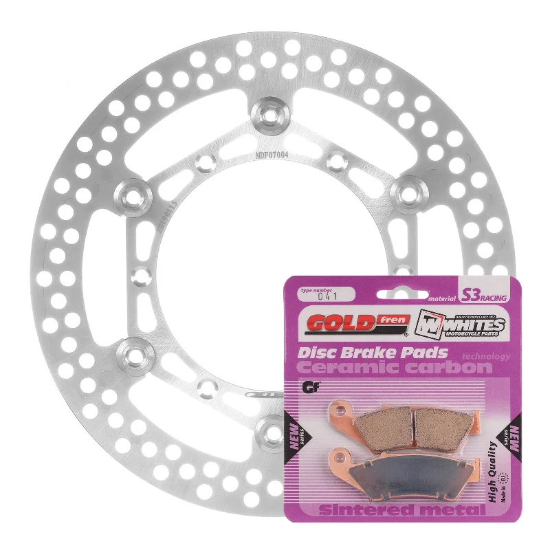 bicycle wheel bearings-BRAKE DISC & PAD FRONT KIT - YAM YZ450F 03-07