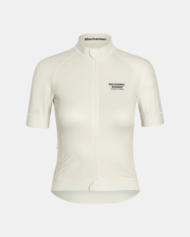 bicycle chain breaker-Women's Mechanism Jersey - Off-White