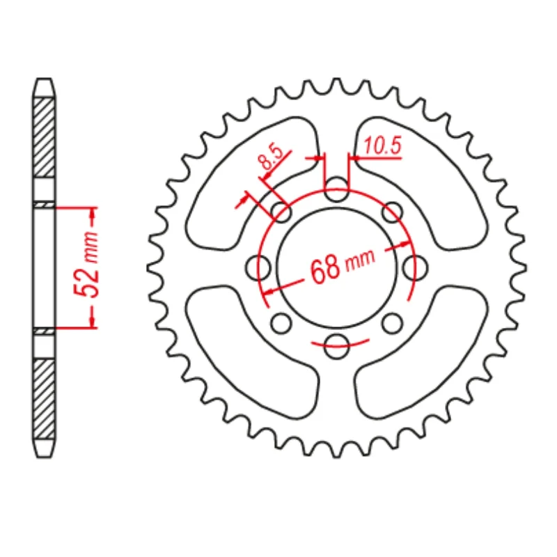 bicycle shoe kit-MTX 801 Steel Rear Sprocket #420 (30T) (11-463-30)