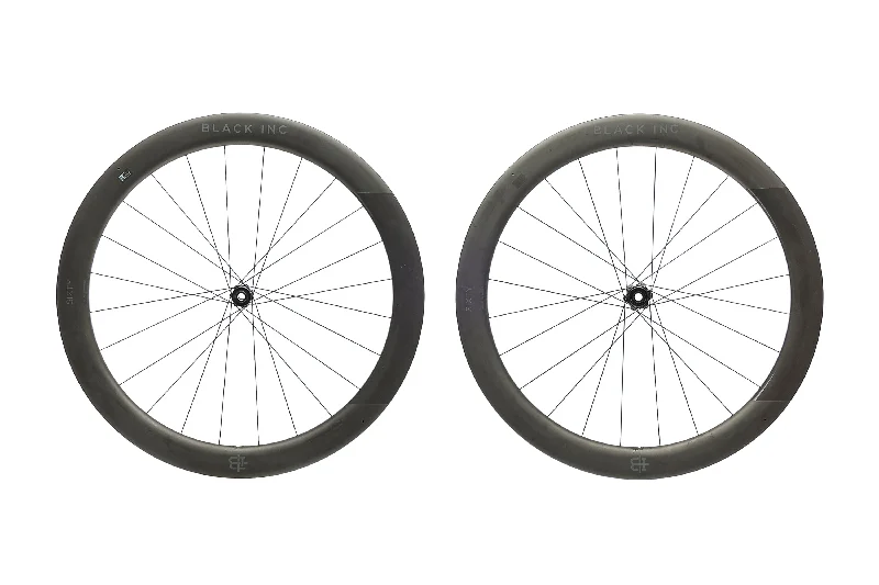 bicycle road kit-Black Inc Sixty Carbon Tubeless 700c Wheelset