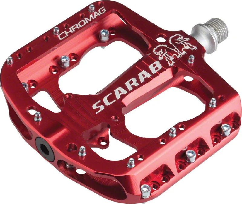 bicycle vintage kit-Chromag Scarab Pedals Red