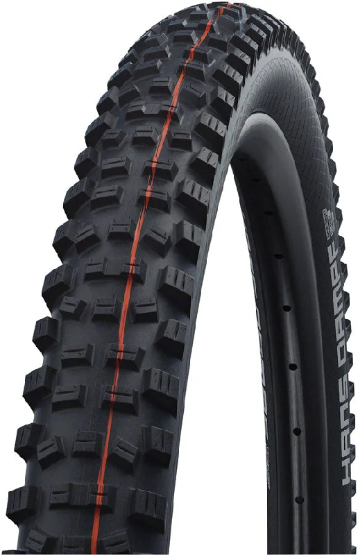 bicycle frame sticker-Schwalbe Hans Dampf Tire - 27.5 x 2.35" Tubeless Folding BLK Evolution Line Addix Soft Super Trail