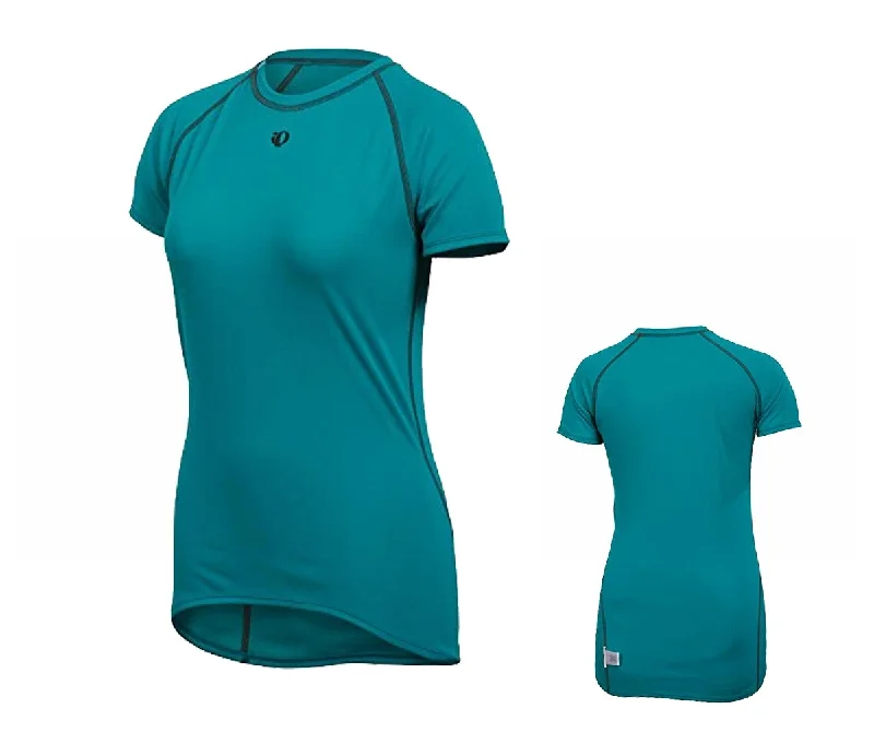 bicycle race kit-Pearl Izumi Transfer Short Sleeve Base Layer - Womens - Peacock