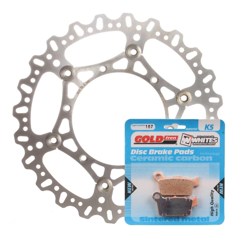 bicycle freestyle kit-BRAKE DISC & PAD FRONT KIT - YAM WR250F 17-20 - WAVE