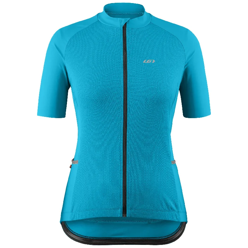 bicycle socks kit-Louis Garneau Beeze 4 Short Sleeve Road Jersey - Womens - Blue Hawaii - 2022