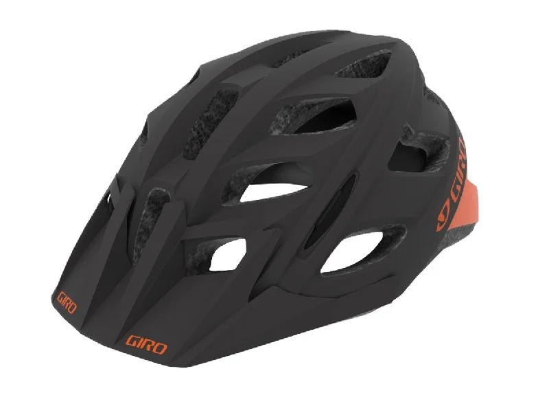 bicycle saddle stitching-Giro Hex MTB Helmet - Matt Black-Orange - 2019