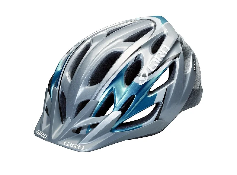 bicycle stand brace-Giro Rift XC Helmet - Silver-Ice Blue