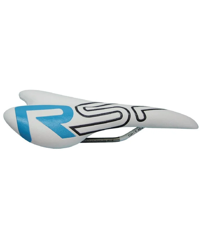 bicycle exercise kit-RSP PRO RACE SADDLE WHITE LEATHER GENTS MENS TITANIUM RAILS NORMALLY £39.99