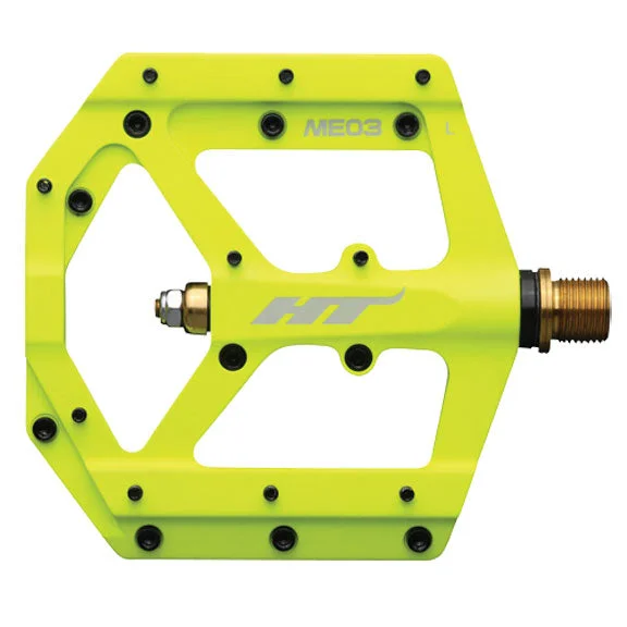 bicycle sprint kit-HT Pedals ME03 Evo+ Platform Pedals CrMo - Neon Yellow