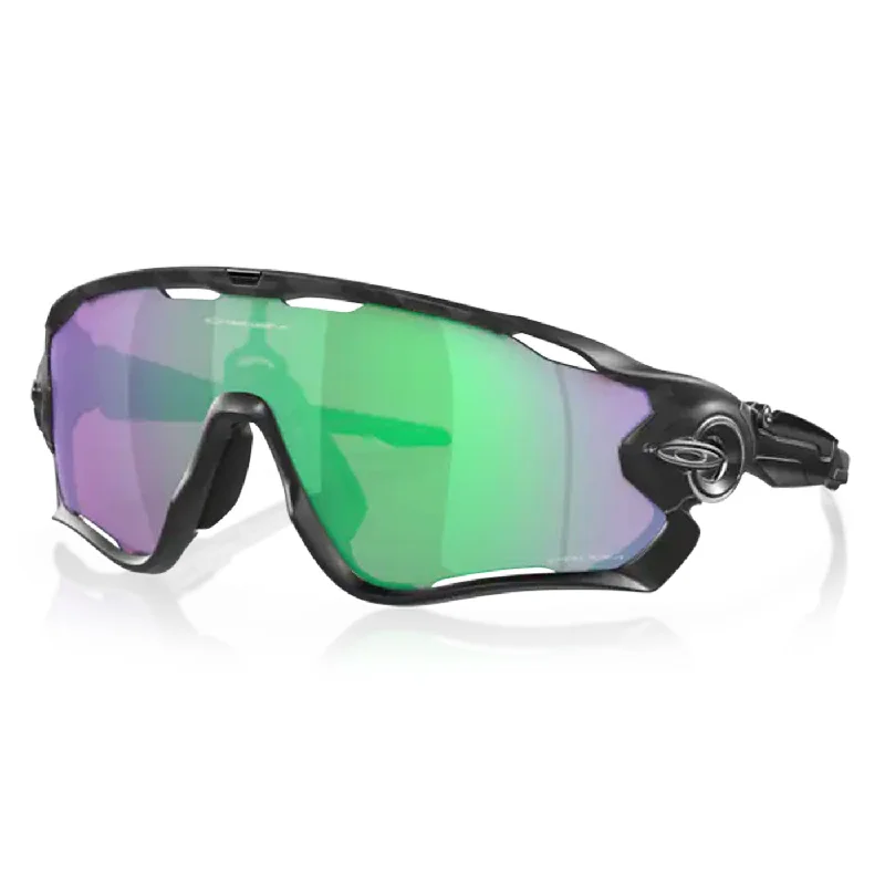 bicycle cleat slot-Occhiali Oakley Jawbreaker - Nero camo opaco prizm road