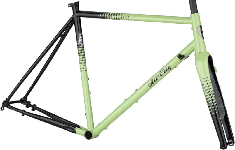 bicycle posture kit-Zig Zag Frameset - Honeydew Bling