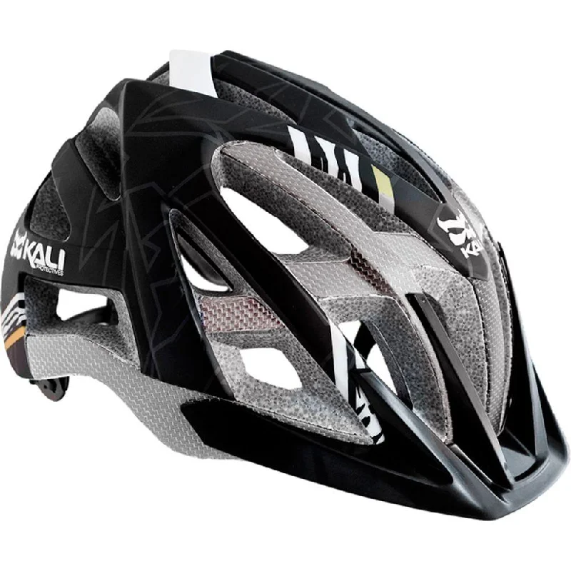 bicycle health kit-Kali Avita Composite MTB Helmet - Zebra - Black