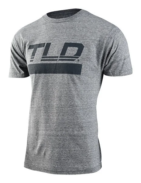 bicycle pedal spring-Troy Lee Designs Speed Logo Short Sleeve Tee - Ash Heather