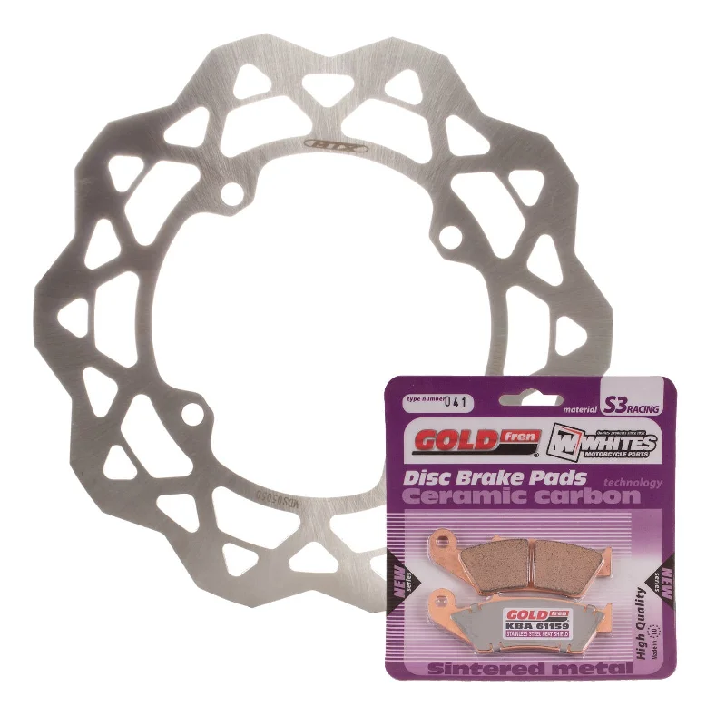 bicycle cleat shim-BRAKE DISC & PAD FRONT KIT - SUZ RMZ250 07-15 - WAVE