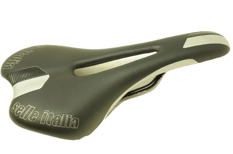 bicycle commuter kit-Selle Italia Bike Saddle Q-BIK Flow Anatomically Cut Seat Alloy Rails 50% OFF RRP