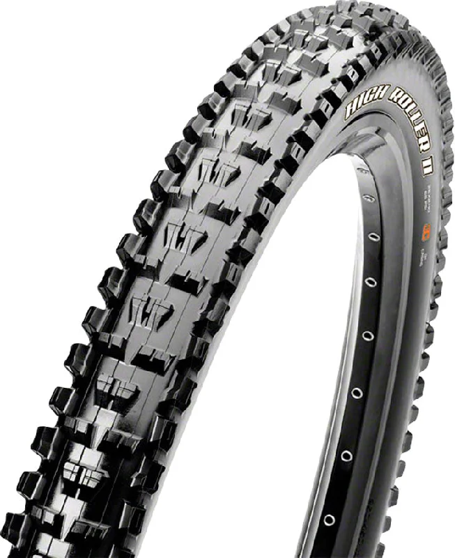 bicycle sprint kit-Maxxis High Roller II Tire - 29 x 2.3 Tubeless Folding Black Dual EXO